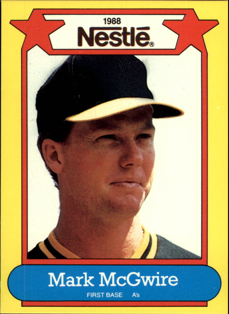 1988 Nestle Baseball Cards     010      Mark McGwire